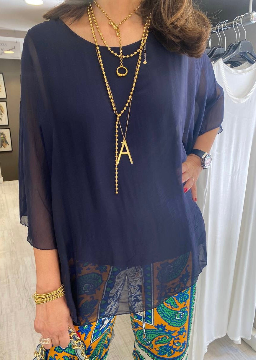 Blusa de seda fluida DONDOLA