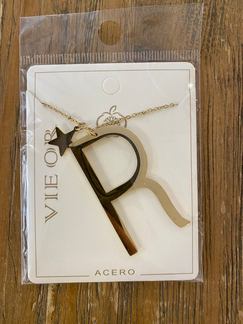 Colgante letra acero DONDOLA