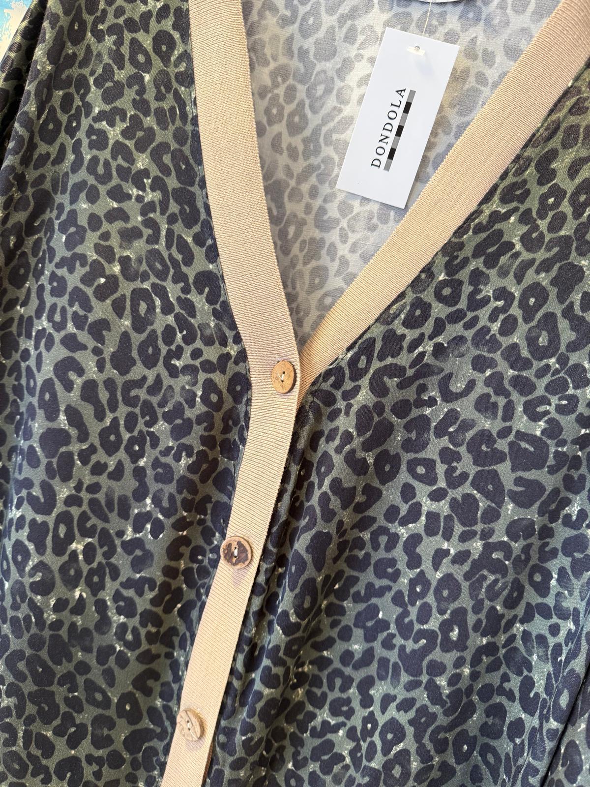 Bomber satinada animal print DONDOLA