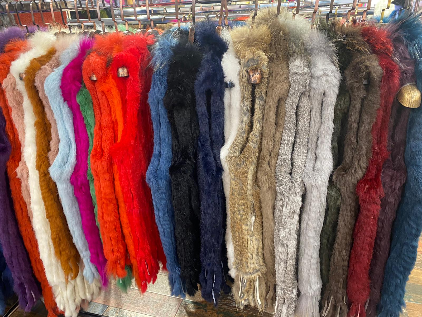 Chaleco pelo natural conejo y zorro DONDOLA