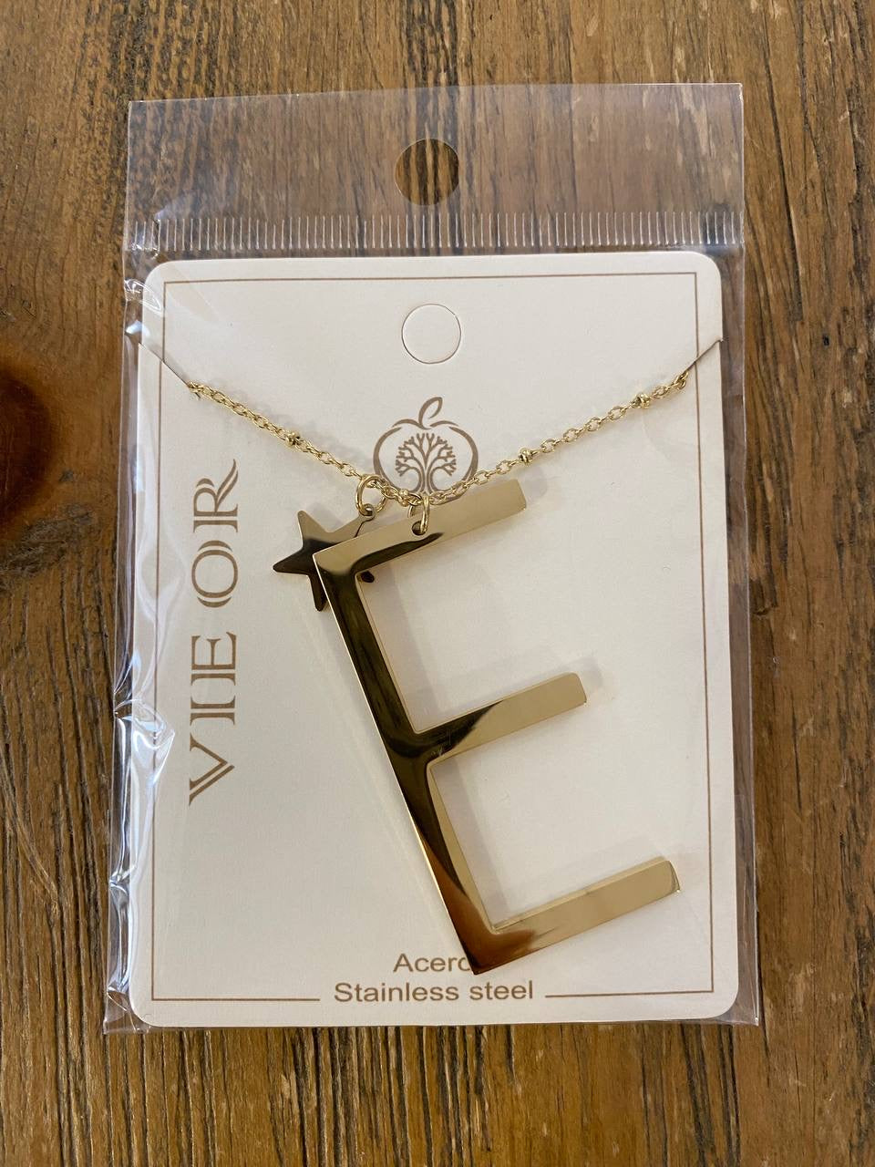 Colgante letra acero DONDOLA