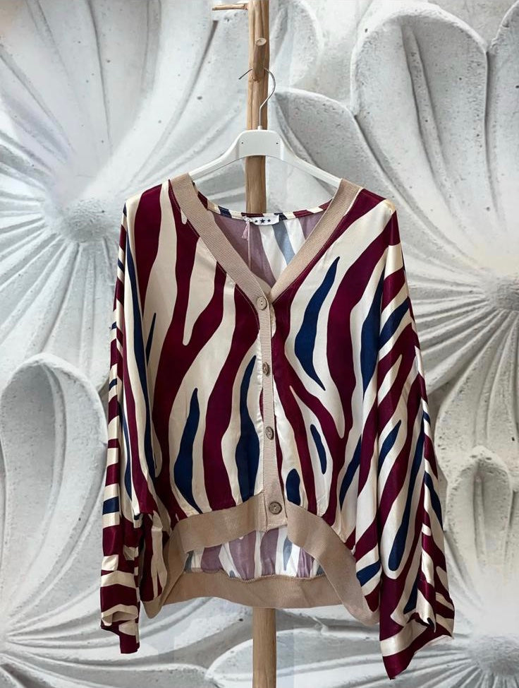 Bomber satinada cebra DONDOLA