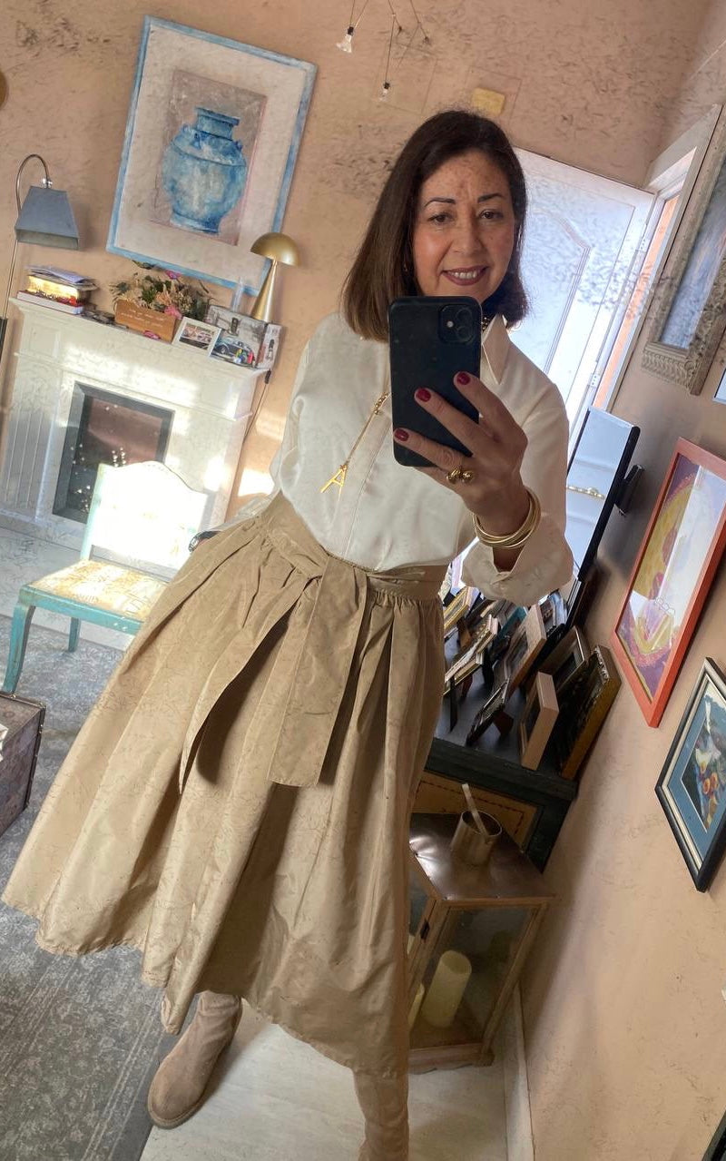 Falda tela gabardina  lazada “Telva” DONDOLA