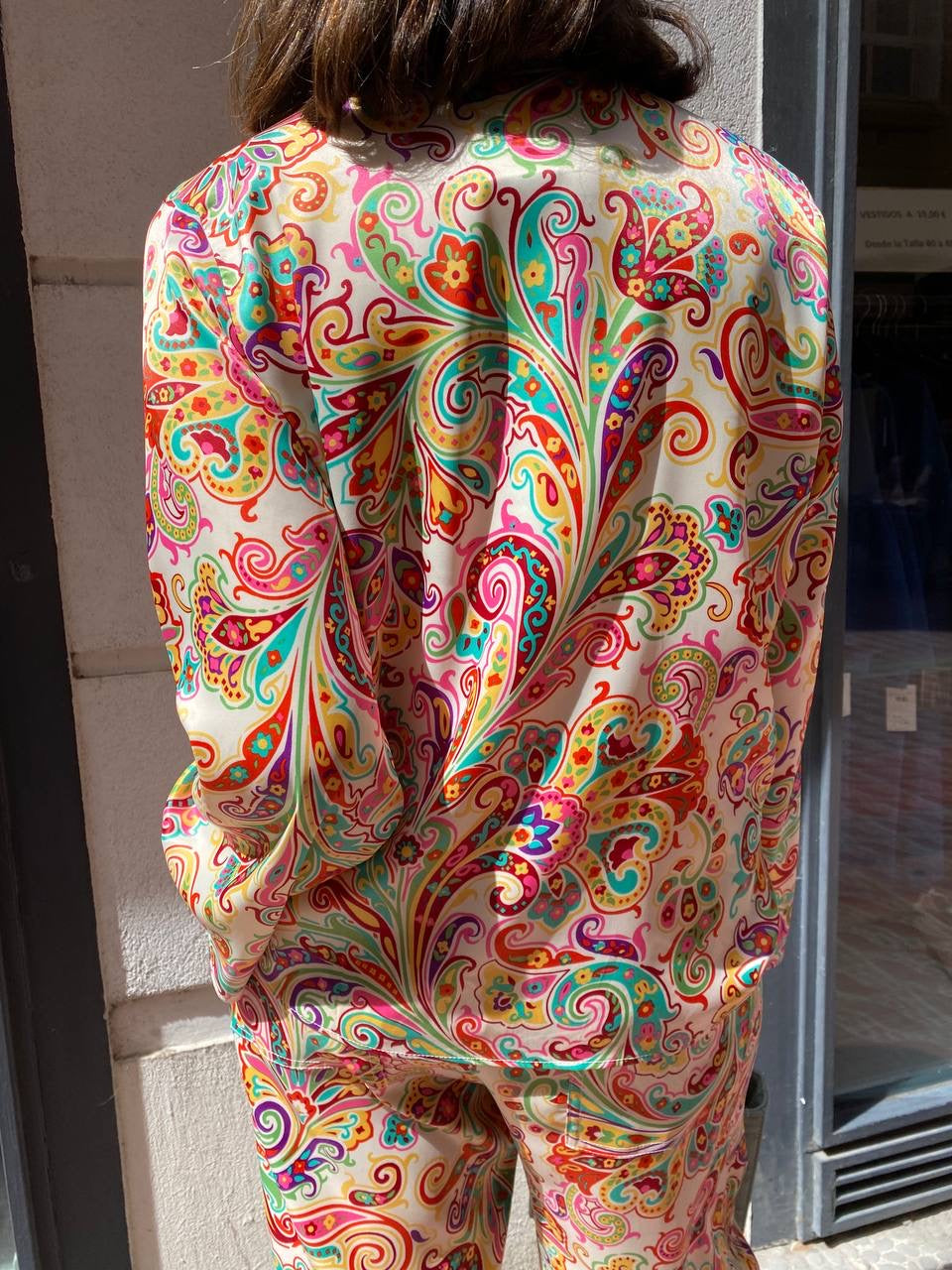 Camisa estampada multicolor(conjunto pijamero) DONDOLA