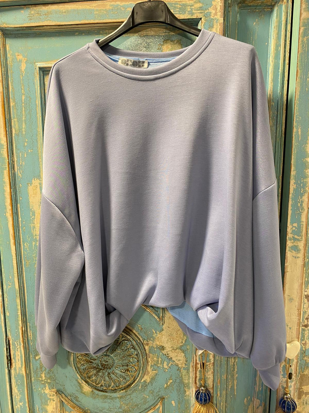 Sudadera corta globo tejido suave DONDOLA