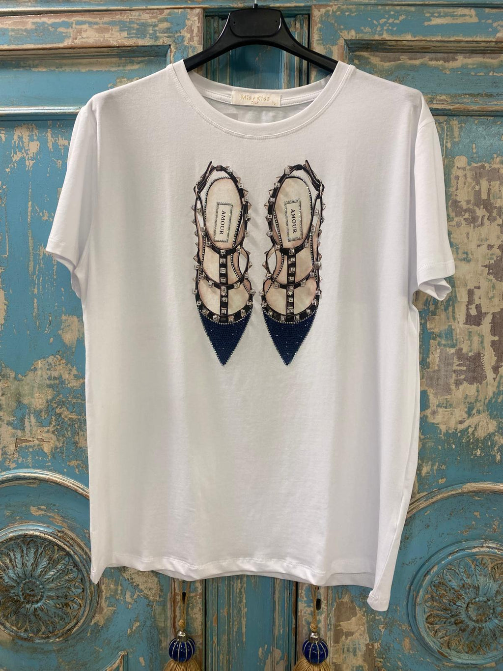 Camiseta algodón zapatos tachuelas DONDOLA