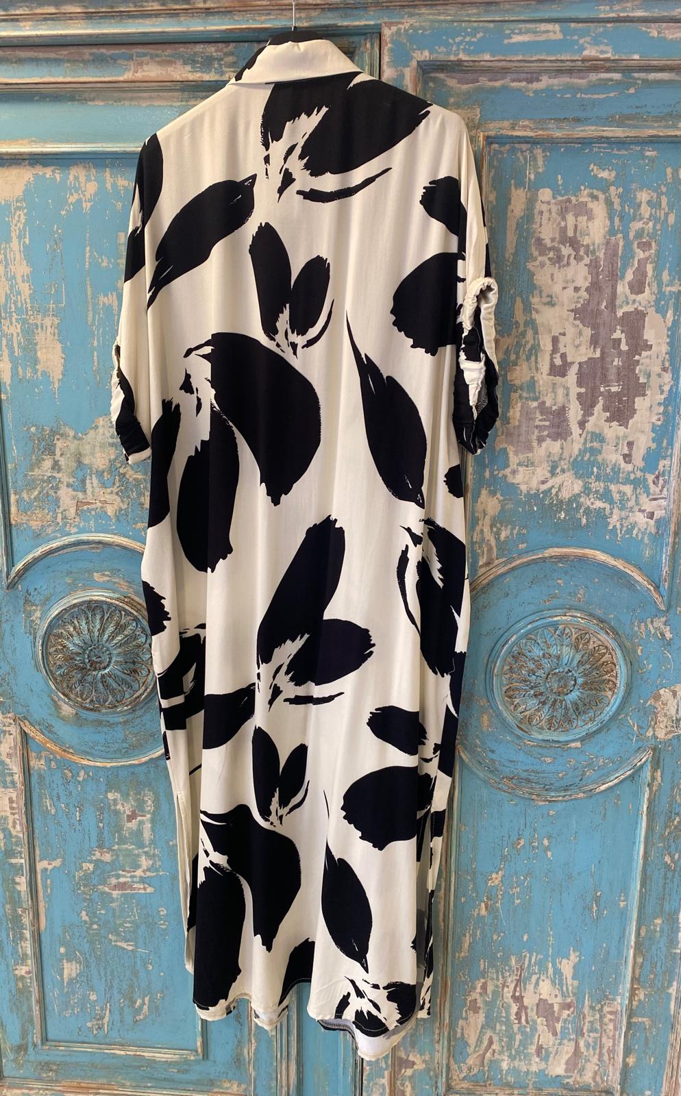 Camisero crudo trazos negros DONDOLA