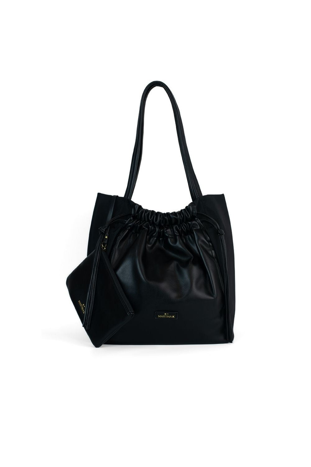 Bolso shopping ecopiel soft combinado nylon “Martina K”