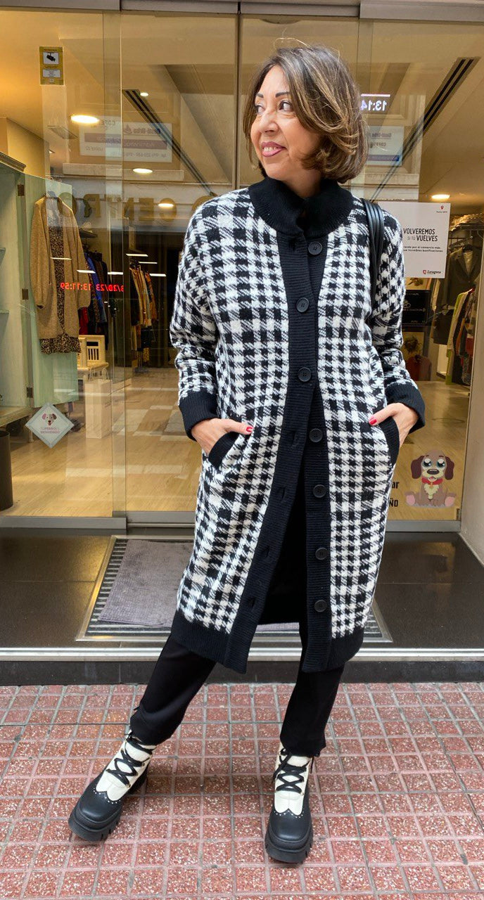 Bota piel bicolor suela track “ELENA”