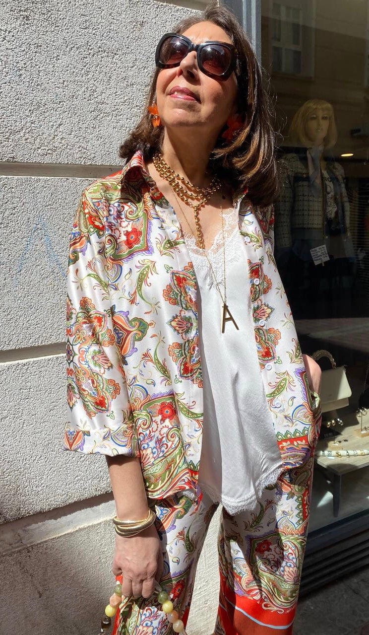 Camisa estampada coral (conjunto pijamero) DONDOLA