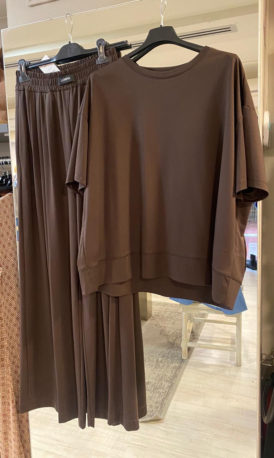 Pantalón punto con pinzas (conjunto) DONDOLA