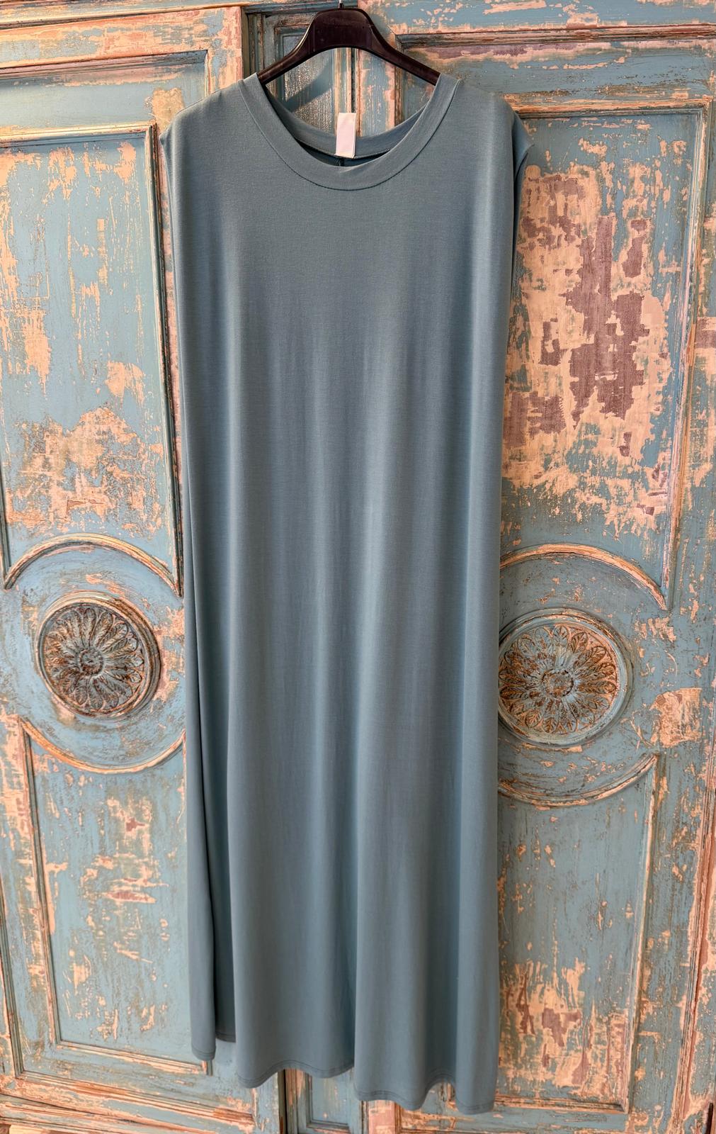 Vestido punto básico corte recto efecto hombrera DONDOLA