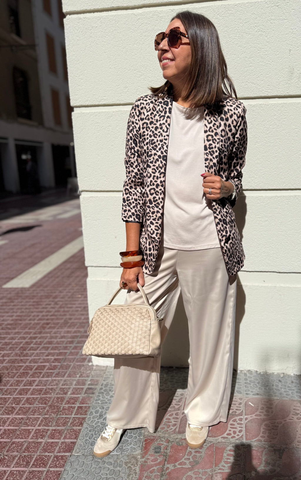 Blazer animal print forrada DONDOLA
