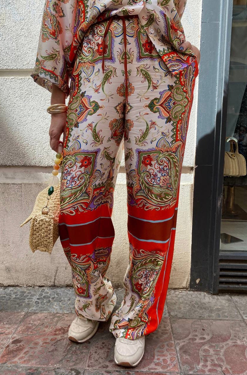 Pantalón estampado coral (conjunto pijamero) DONDOLA