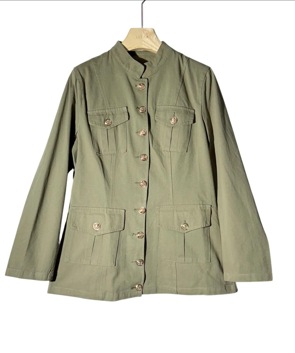 Sahariana verde kaki cuello mao DONDOLA