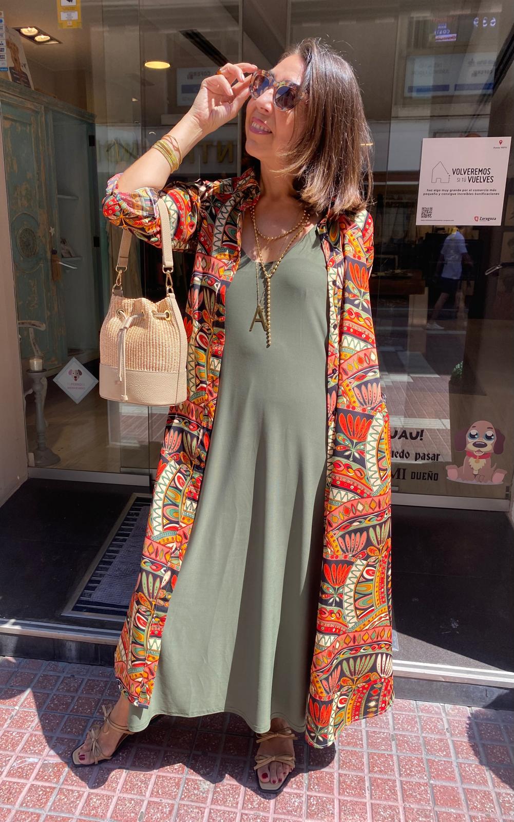 Vestido punto seda fría espalda nadadora DONDOLA