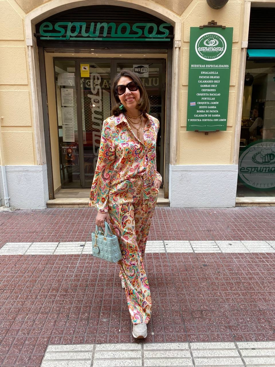 Camisa estampada multicolor(conjunto pijamero) DONDOLA