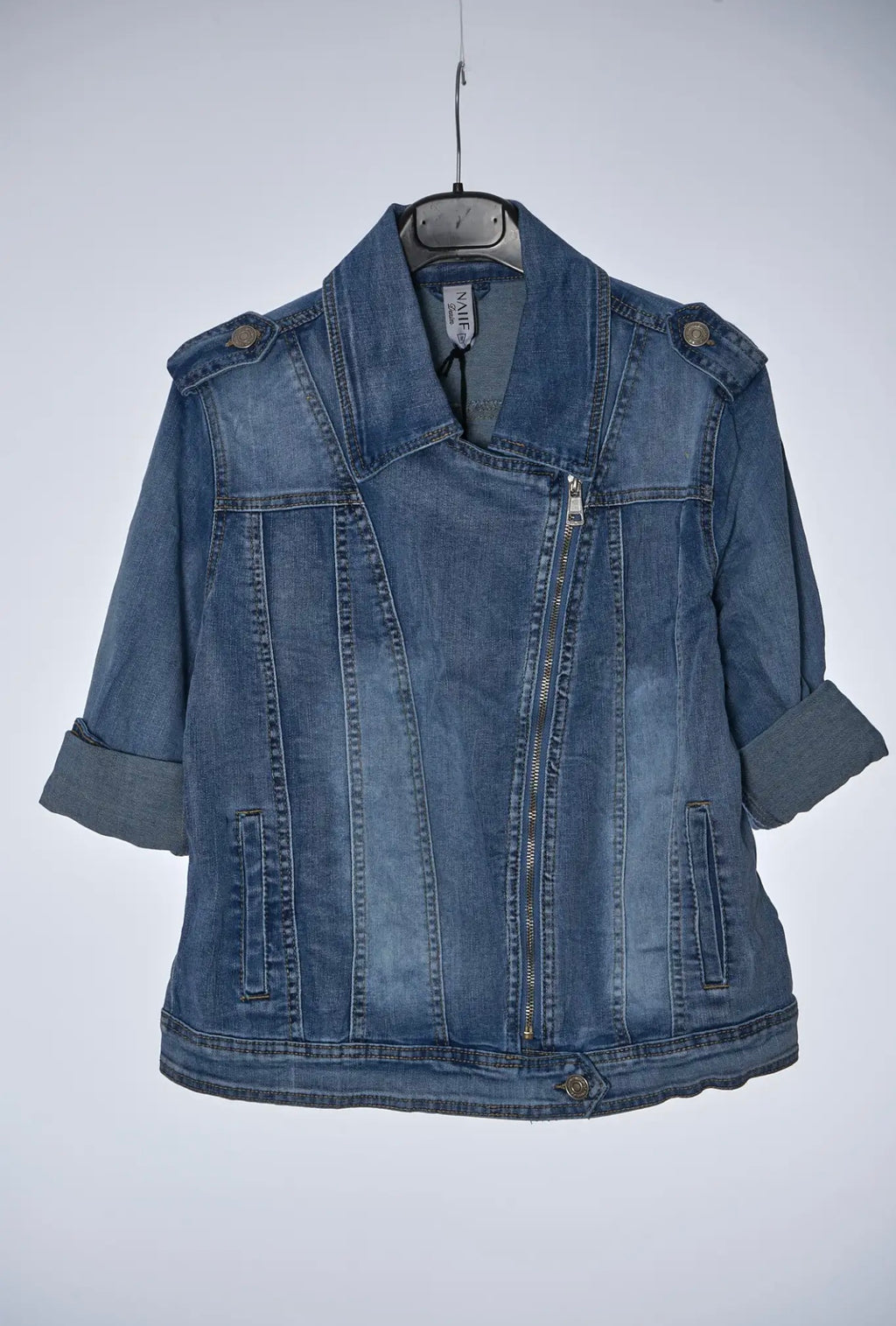 Biker Vaquera Mujer - Cazadora Denim Oversize | Dondola