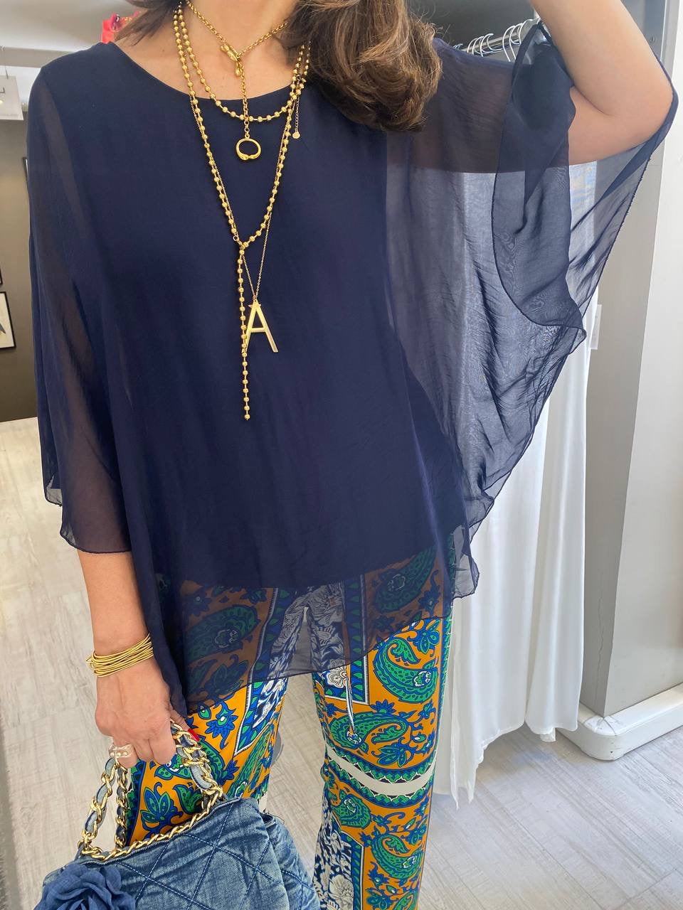 Blusa de seda fluida DONDOLA