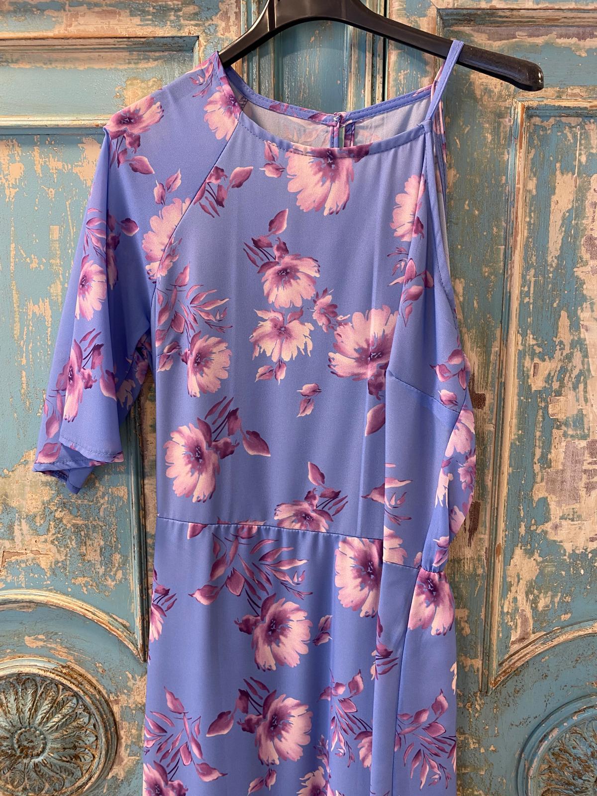 Vestido estampado mangas asimétricas DONDOLA