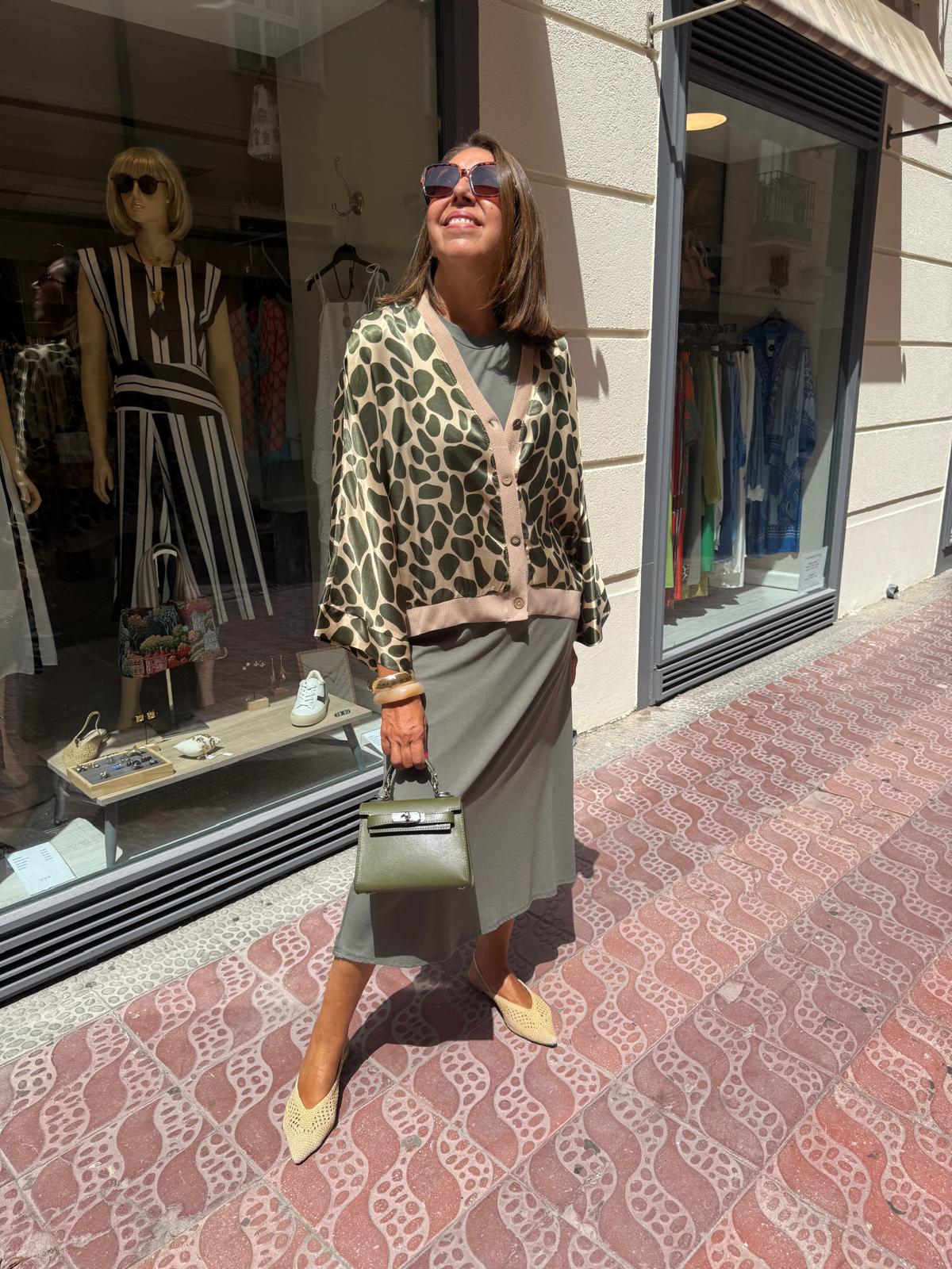 Bomber satinada giraffe  DONDOLA