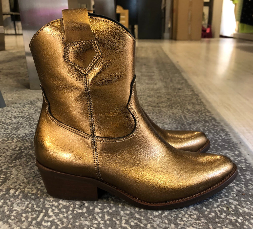 Botín piel color bronce “Mariela” VIGUERA