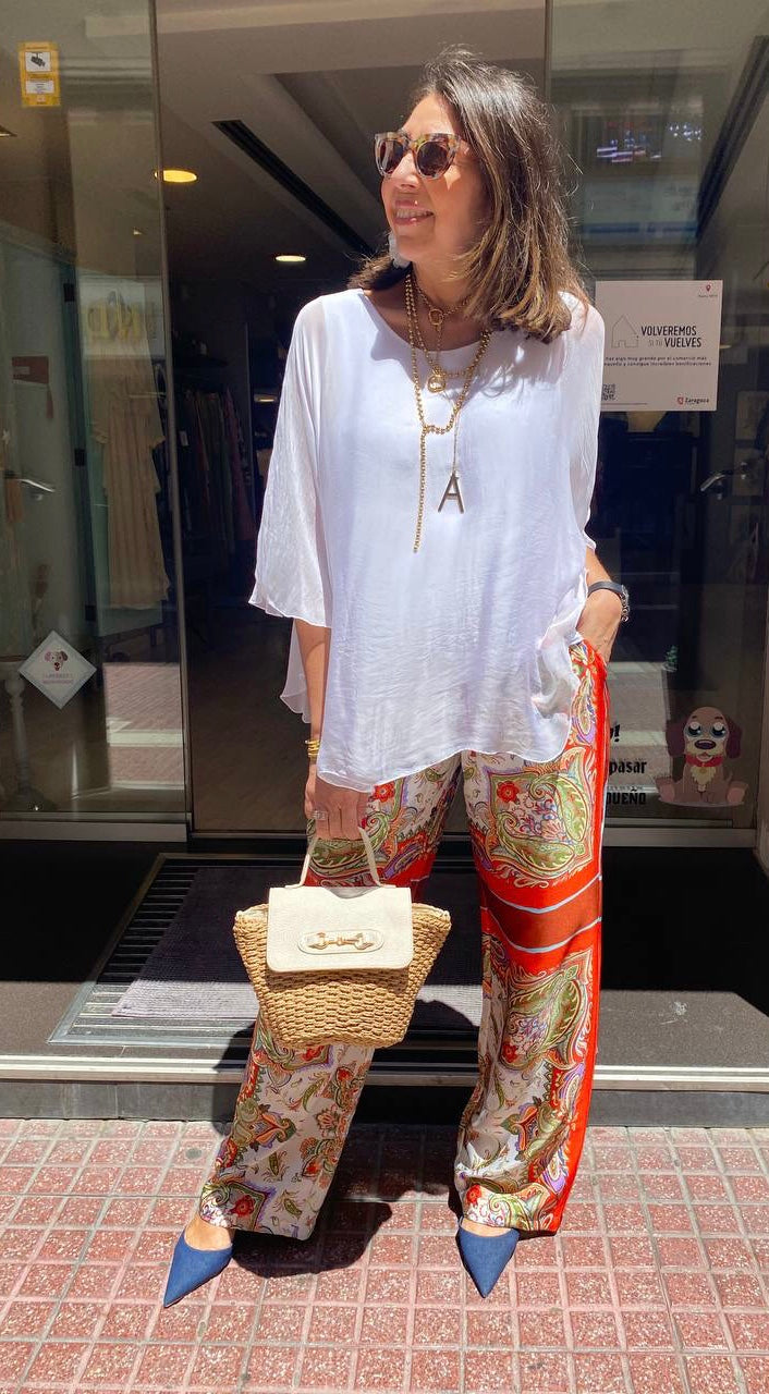 Blusa de seda fluida DONDOLA