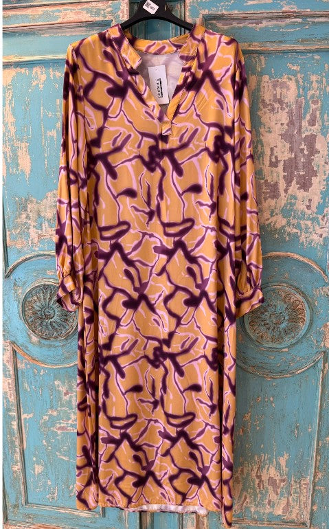 Vestido Camisero Abstracto