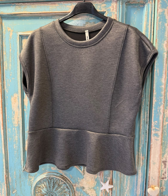 Sudadera Corte Peplum