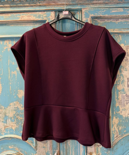 Sudadera Corte Peplum