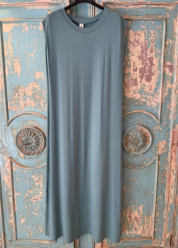 Vestido punto manga sisa
