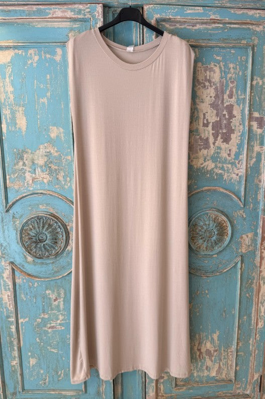 Vestido punto manga sisa