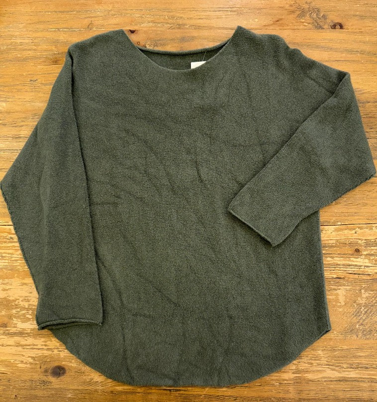 Jersey Básico Cuello Redondo Manga 3/4