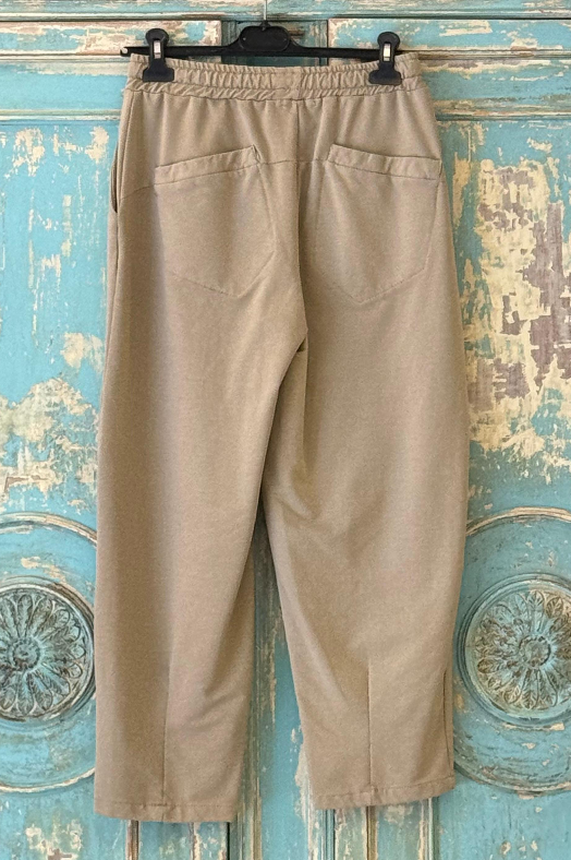 Pantalón Algodón Pinza En Bajo