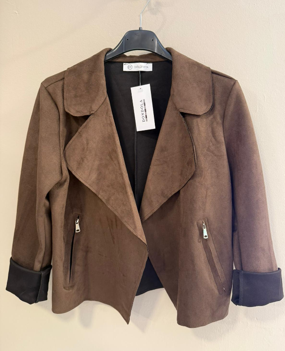 Chaqueta De Antelina