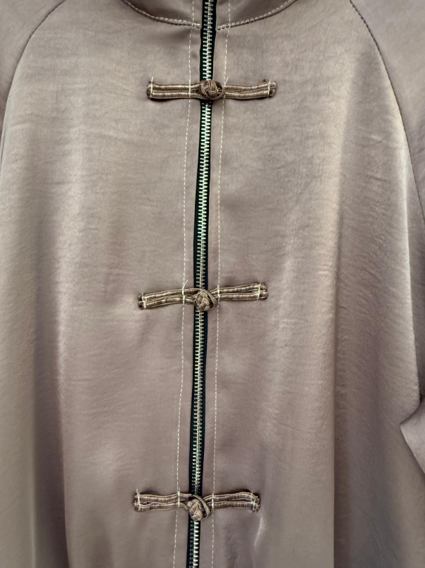 Chaqueta Bomber Satinada Oriental