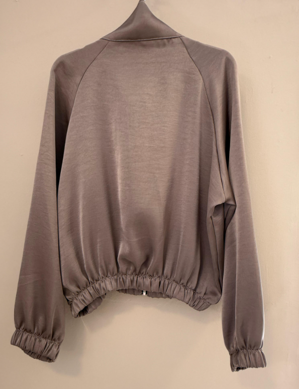 Chaqueta Bomber Satinada Oriental