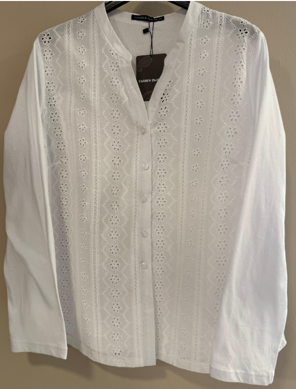 Camisa Cuello Mao Bordado Delantero