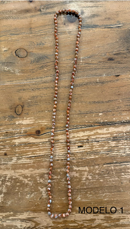 Collar Largo Oriental Bolitas