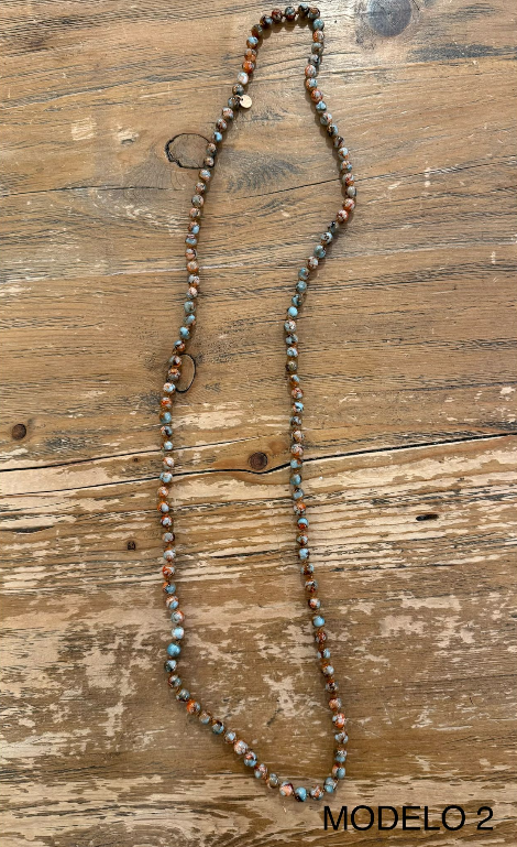 Collar Largo Oriental Bolitas