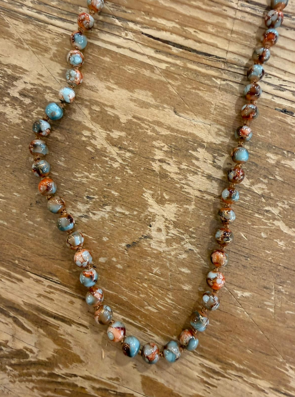 Collar Largo Oriental Bolitas