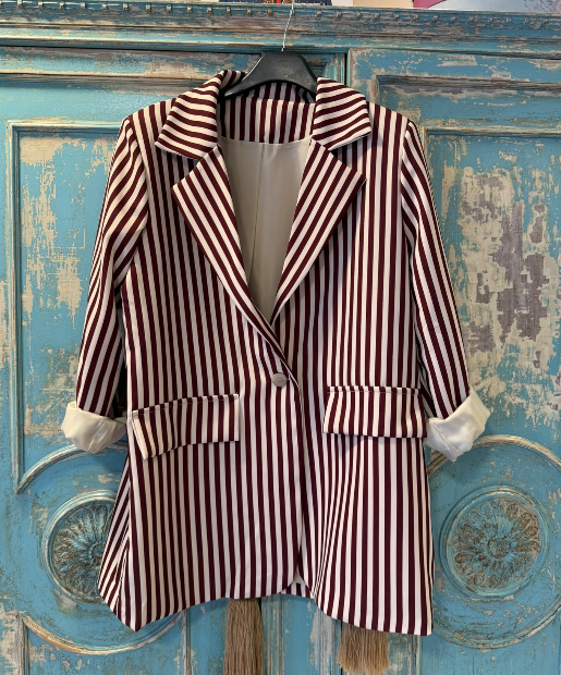 Blazer Rayas Verticales