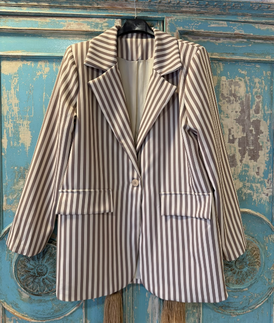 Blazer Rayas Verticales