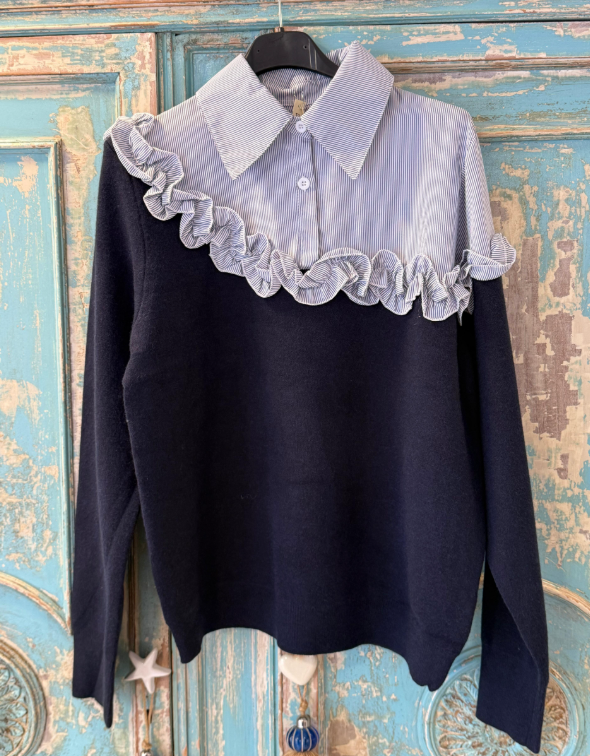 Jersey camisero con volante