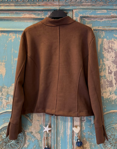Chaqueta Antelina Estilo Napoleón
