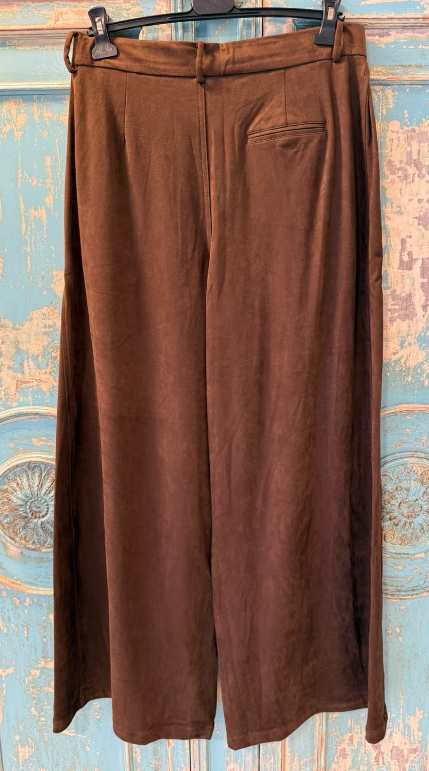 Pantalón de Antelina Con Pinzas