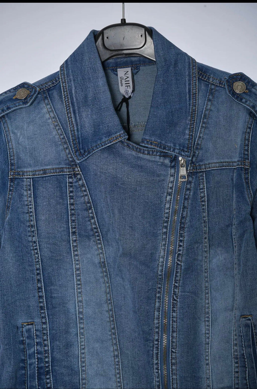 Biker Vaquera Mujer - Cazadora Denim Oversize | Dondola