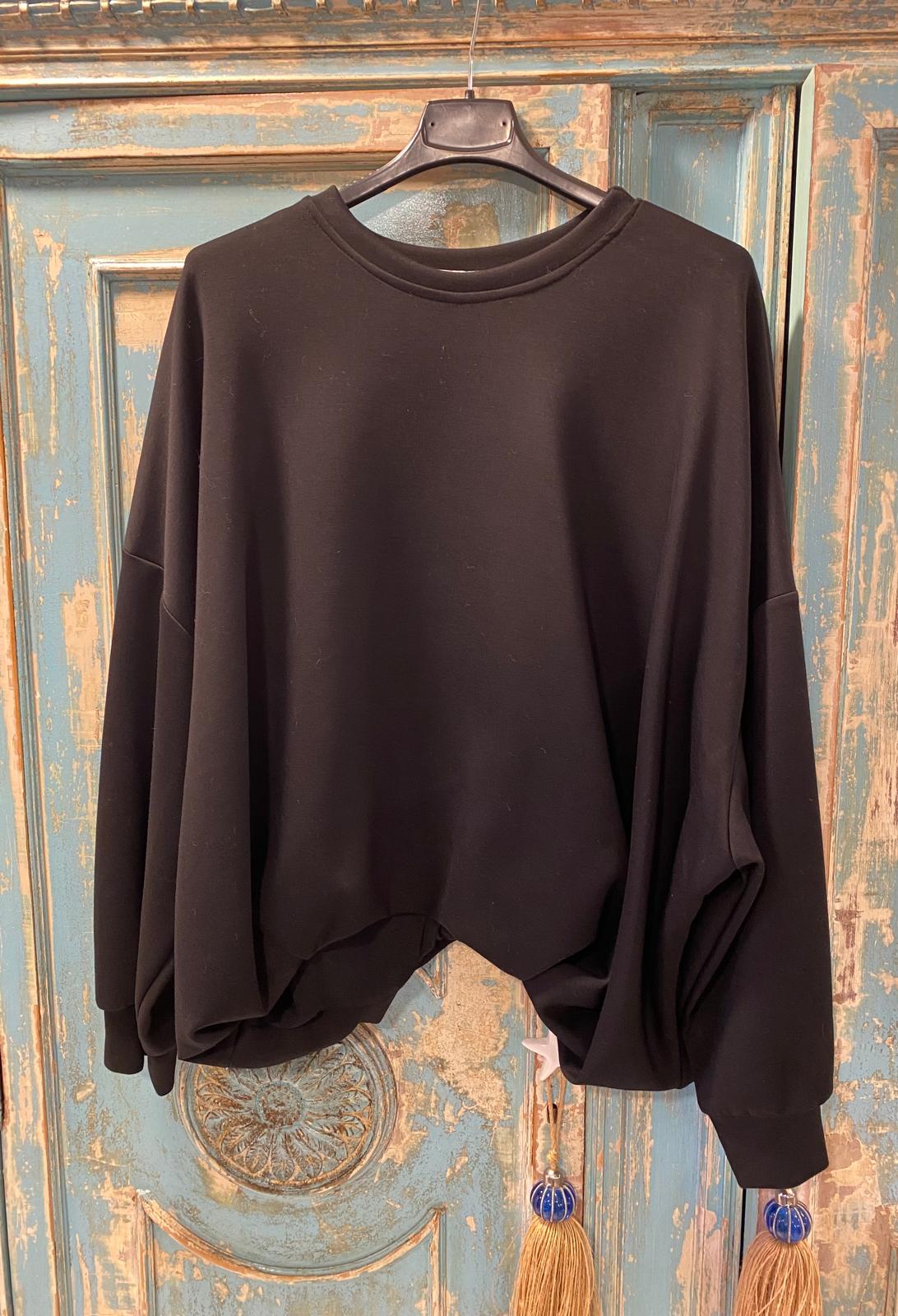 Sudadera corta globo tejido suave DONDOLA