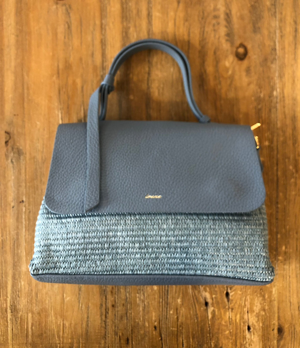 Bolso combinado rafia y polipiel DONDOLA