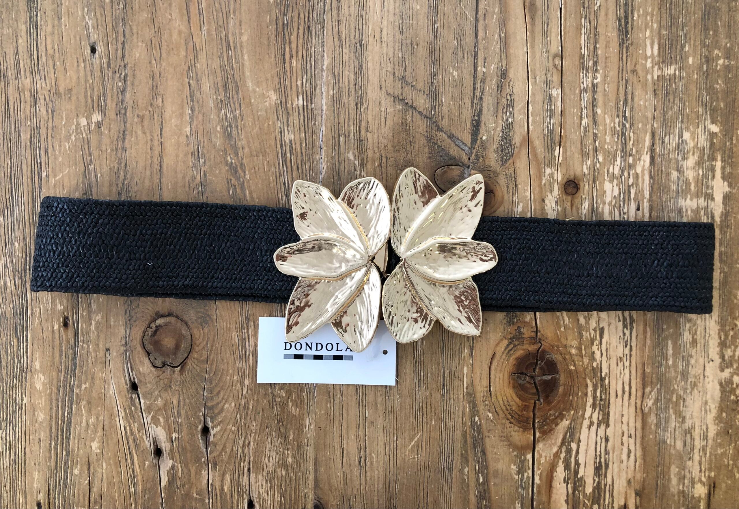 Cinturón flor dorada DONDOLA